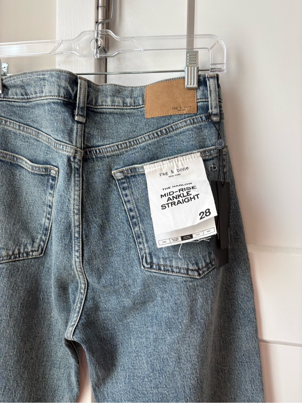 Rag & Bone Harlow Mid Rise Ankle Straight Size 28 New - Picture 7 of 11